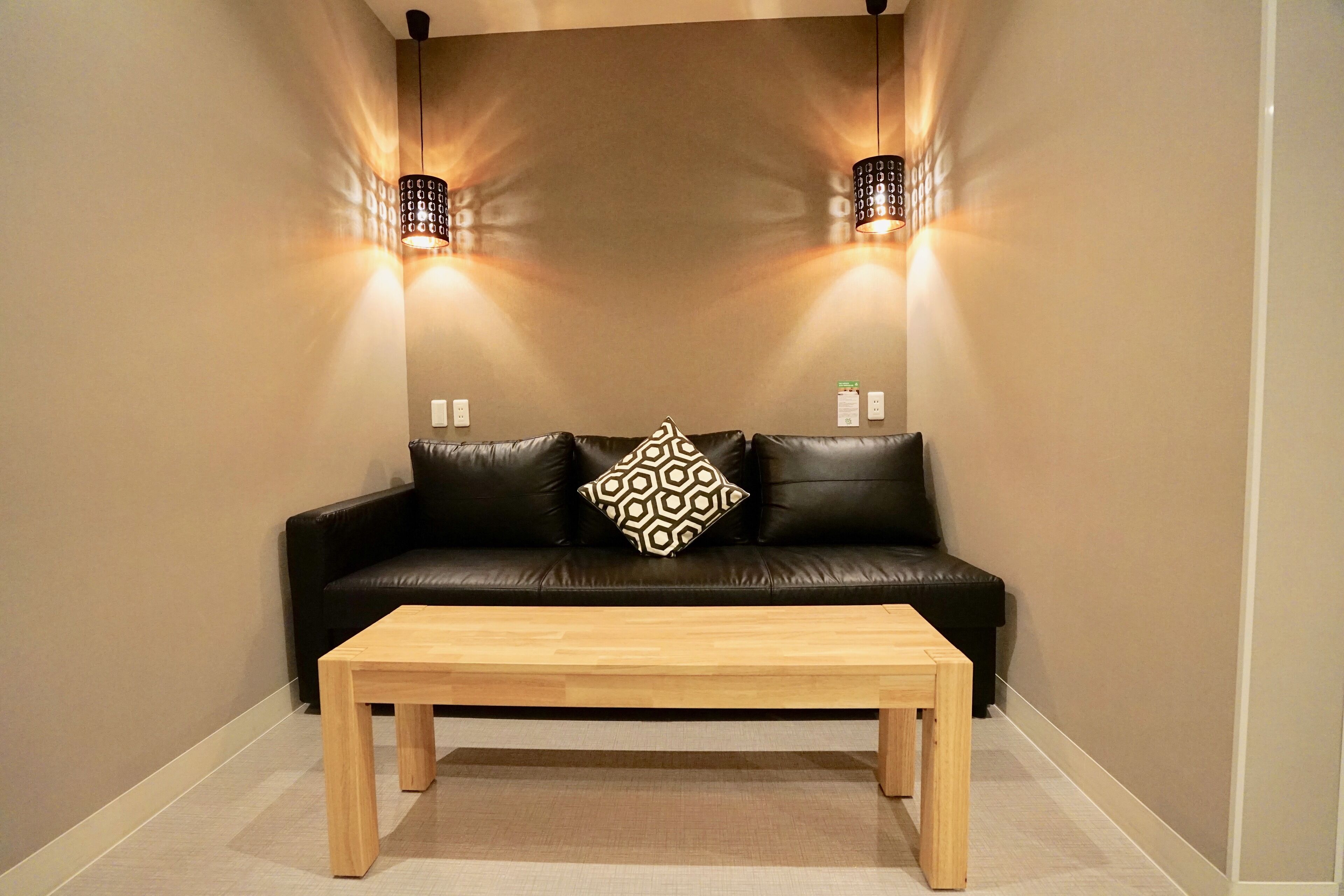 standard twin room, non smoking (main building) | living area | flat-screen tv