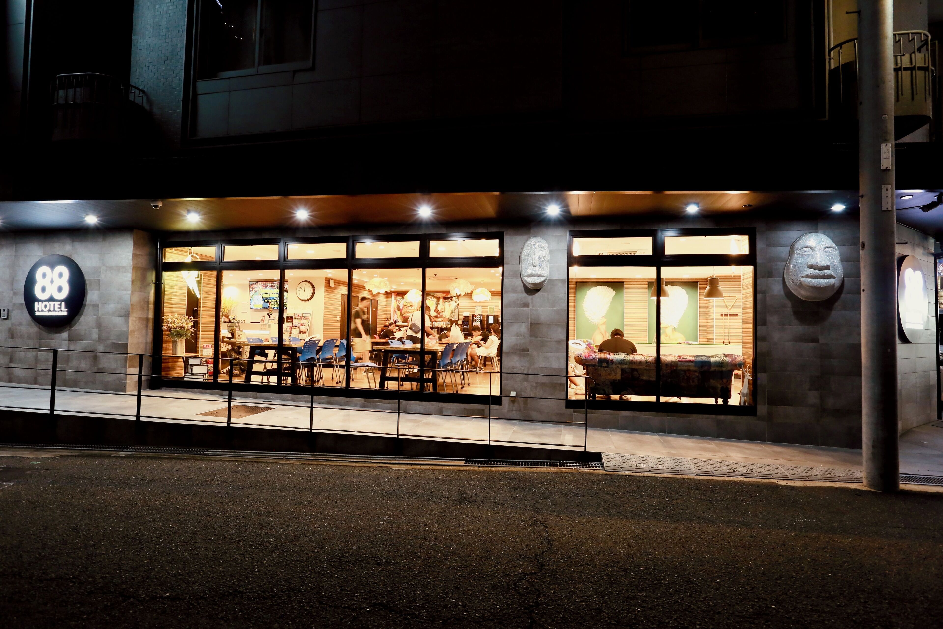 front of property – evening/night