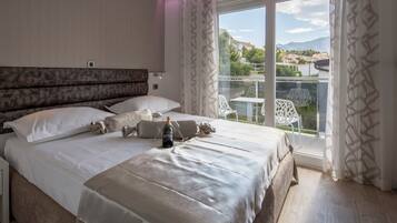 Deluxe Apartment, 3 Bedrooms, Balcony, Sea View | View from room