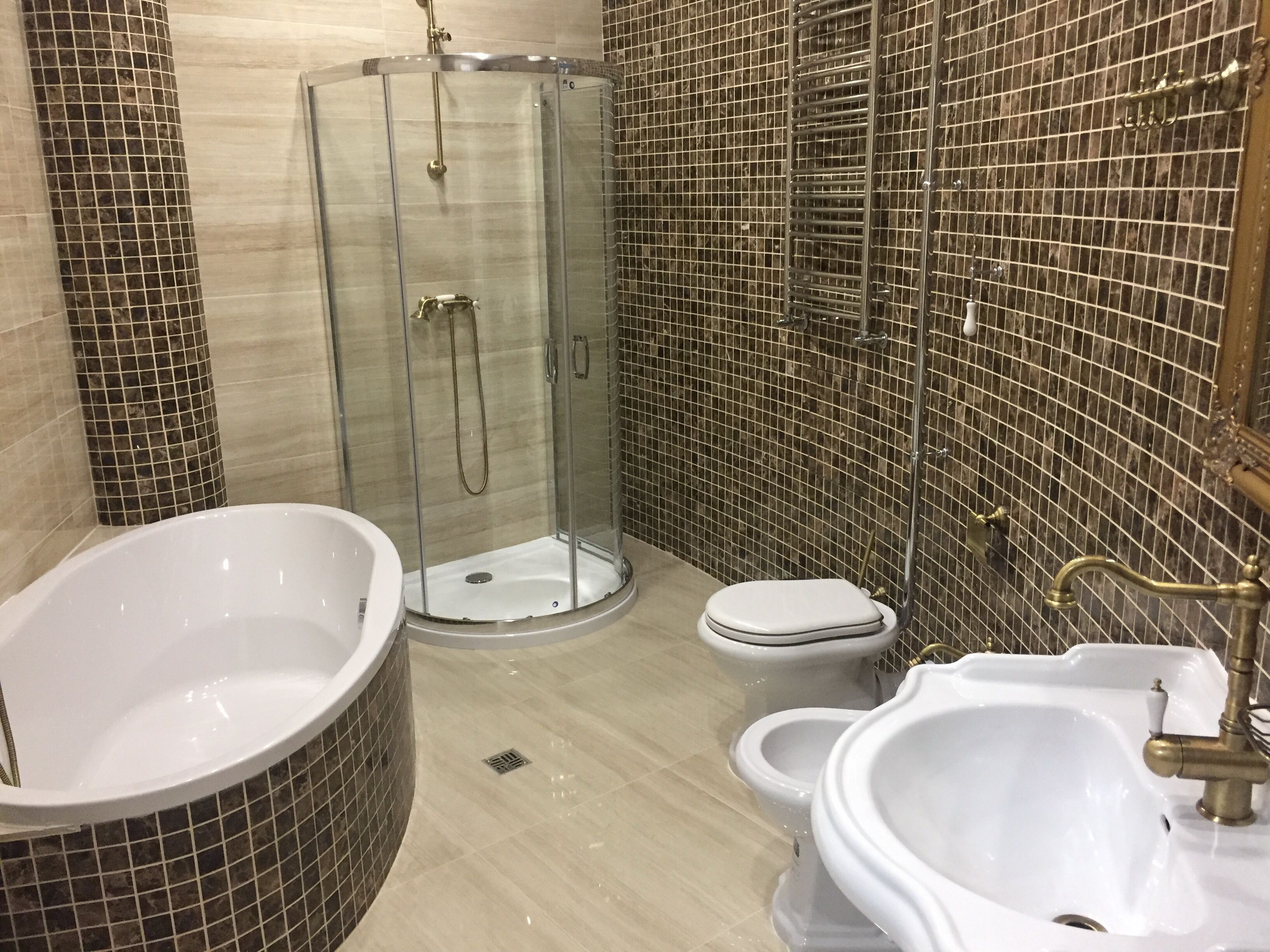 luxury room | bathroom | shower, free toiletries, hair dryer, towels