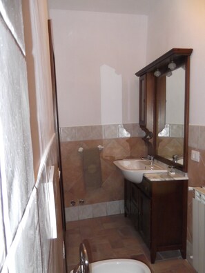 Apartment, 1 Schlafzimmer | Badezimmer | Dusche, Haartrockner, Bademäntel, Bidet