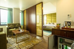 50-inch flat-screen TV with cable channels, TV