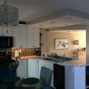 Condo, 1 Bedroom | Private kitchen | Fridge, microwave, coffee/tea maker