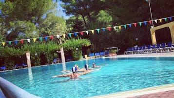 Außenpool, Liegestühle