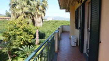 Blick von der Unterkunft