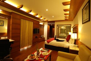 Ropa de cama de alta calidad y minibar