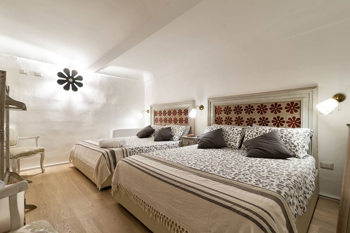 1 chambre, draps italiens Frette, literie de qualité supérieure