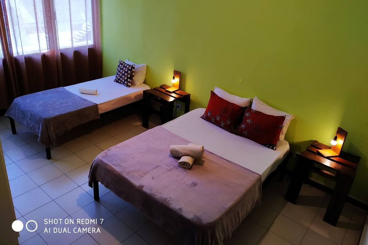 Standard Triple Room, Multiple Beds, Private Bathroom, City View | Individually decorated, free WiFi, bed sheets