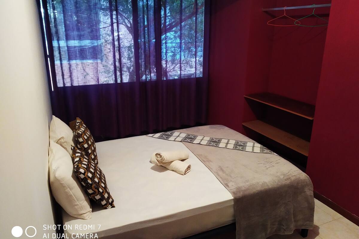 Basic Double Room, 1 Double Bed, Shared Bathroom, City View | Individually decorated, free WiFi, bed sheets