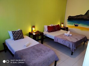 Standard Triple Room, Multiple Beds, Private Bathroom, City View | Individually decorated, free WiFi, bed sheets