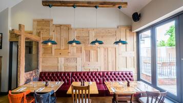 Lunch and dinner served, local cuisine