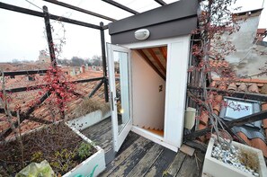 Blick von der Unterkunft