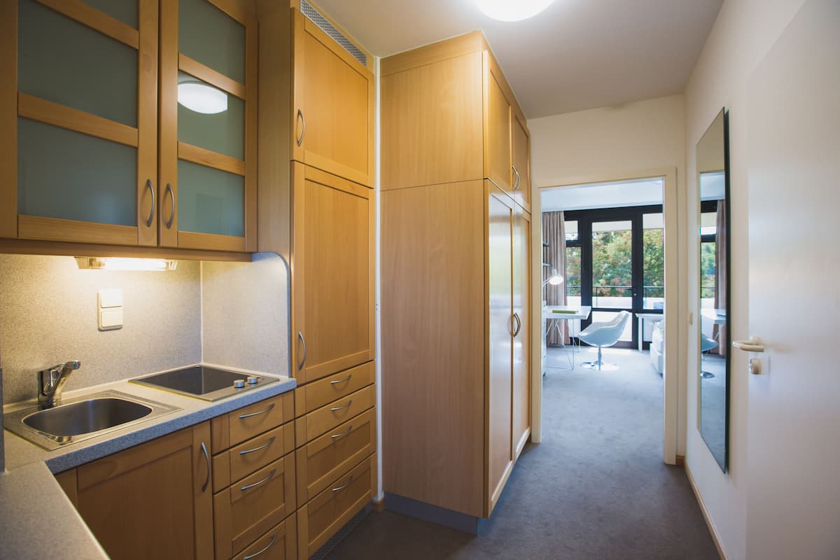 premium double room | private kitchenette | coffee/tea maker, electric kettle, eco-friendly cleaning products