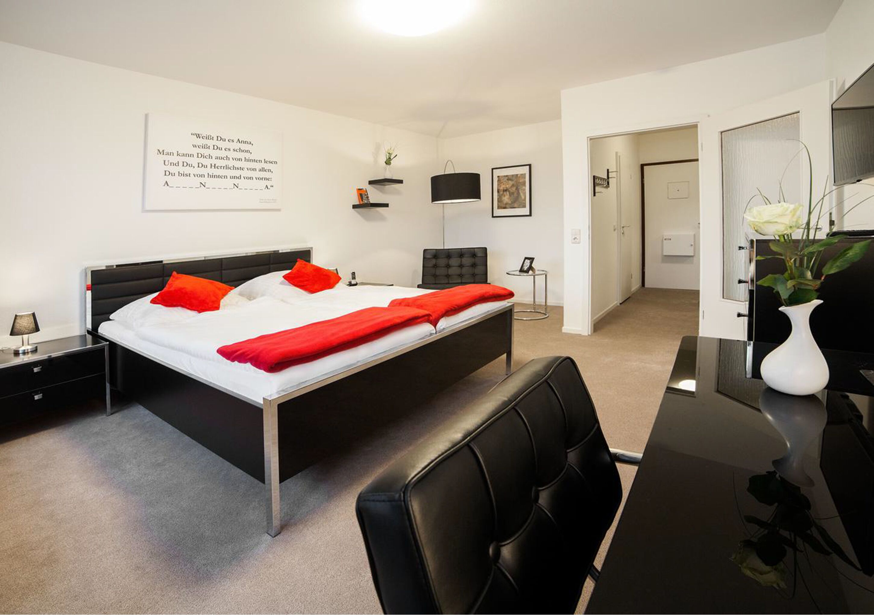 premium double room | hypo-allergenic bedding, individually decorated, desk, blackout curtains