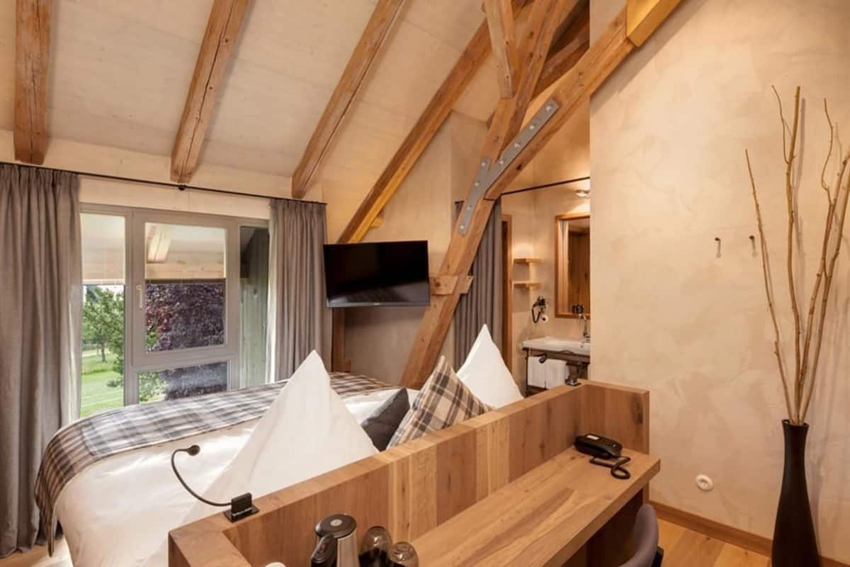 in-room safe, desk, blackout curtains, iron/ironing board