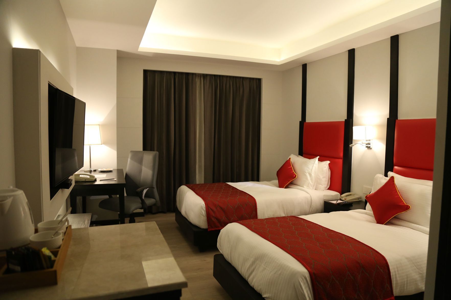 Premium bedding, minibar, in-room safe, desk