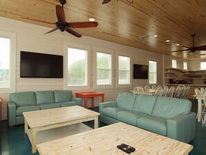 House, 6 Bedrooms | Living area - Beach Club Clubhouse 1 (Port Aransas)