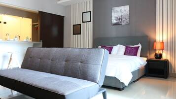 Desk, iron/ironing board, free WiFi, bed sheets