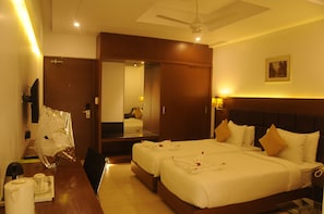 Executive Room | Premium bedding, desk, blackout drapes, iron/ironing board - NK Grand Park Hotel (Chennai)