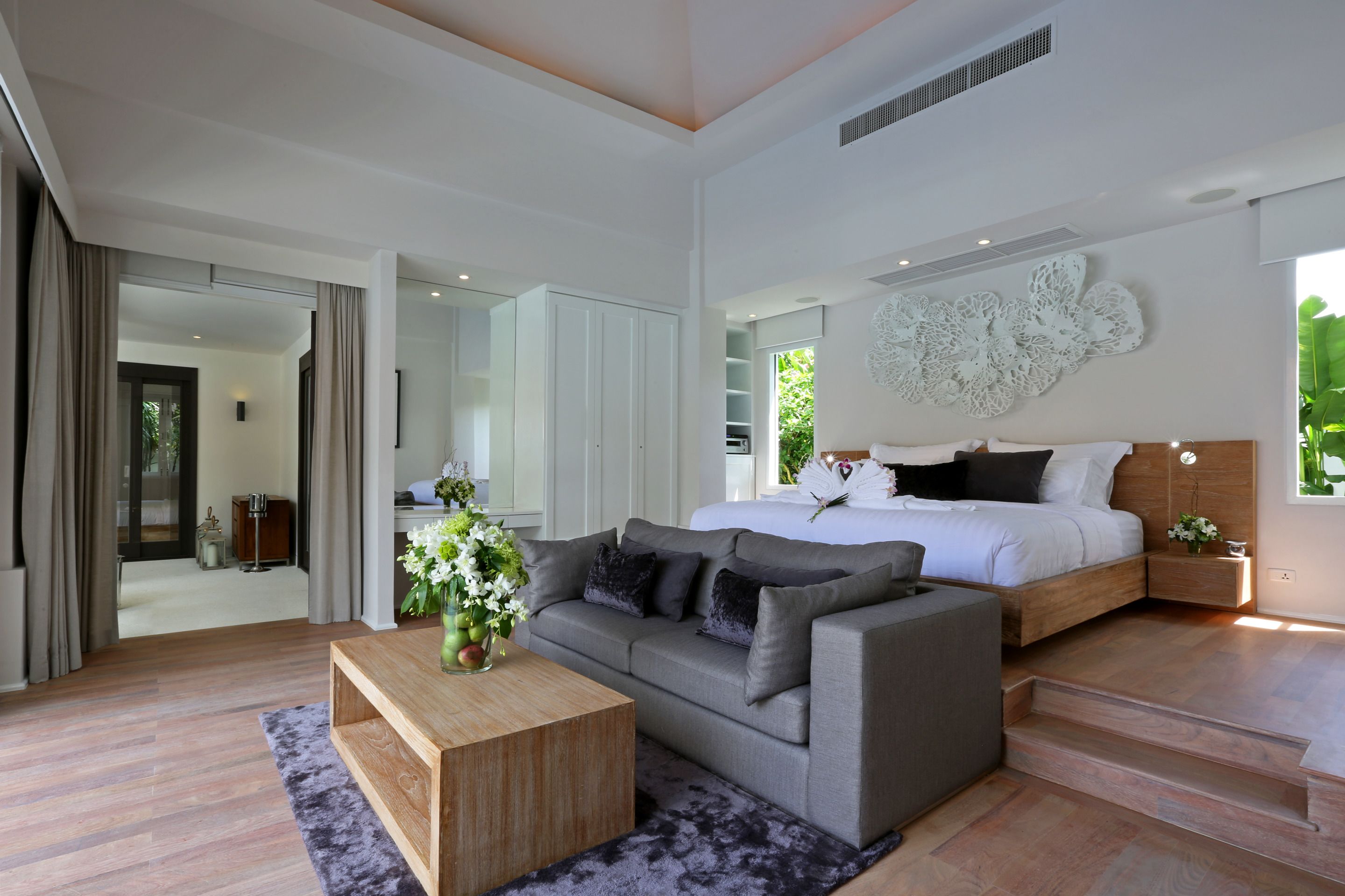 4 chambres, draps italiens Frette, surmatelas