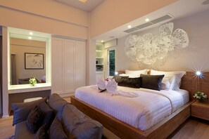 Luxury 4 Bedrooms Private Pool Villa | 4 多间卧室、意大利 Frette 床单、加厚床垫、客房内保险箱