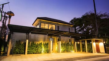 Premier Villa, Multiple Bedrooms, Private Pool, Beachfront | Front of property - evening/night