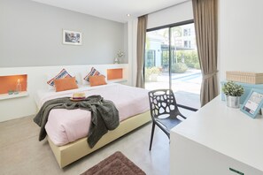 Pool View Villa | Minibar, escritorio, insonorización y wifi 