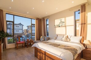 Double Room, Balcony, Garden View | Premium bedding, pillow-top beds, blackout curtains, free WiFi
