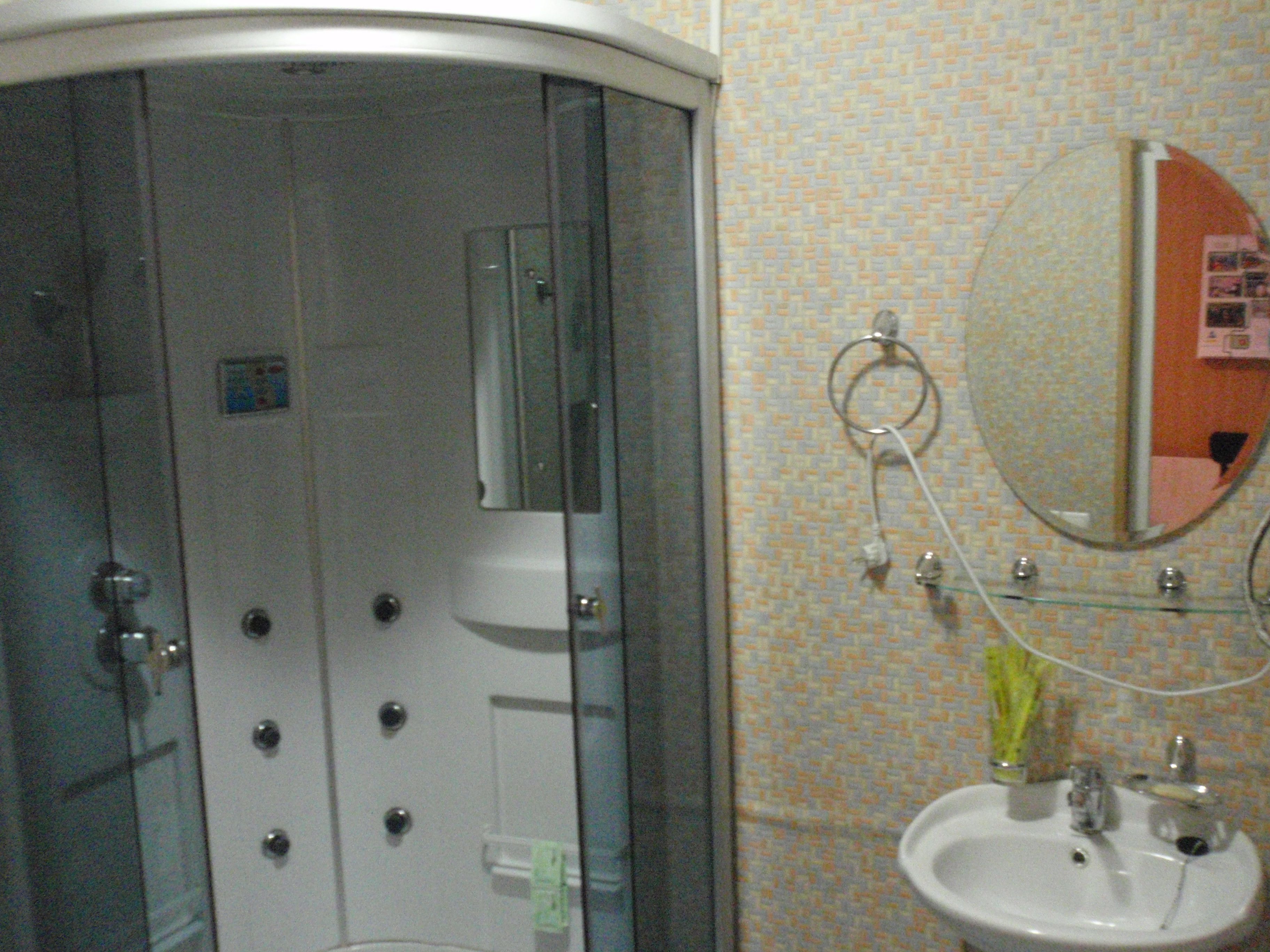 Twin kamer, 1 slaapkamer, uitzicht op bergen (Cottage) | Badkamer met douche