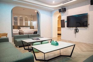 Individually decorated, individually furnished, soundproofing