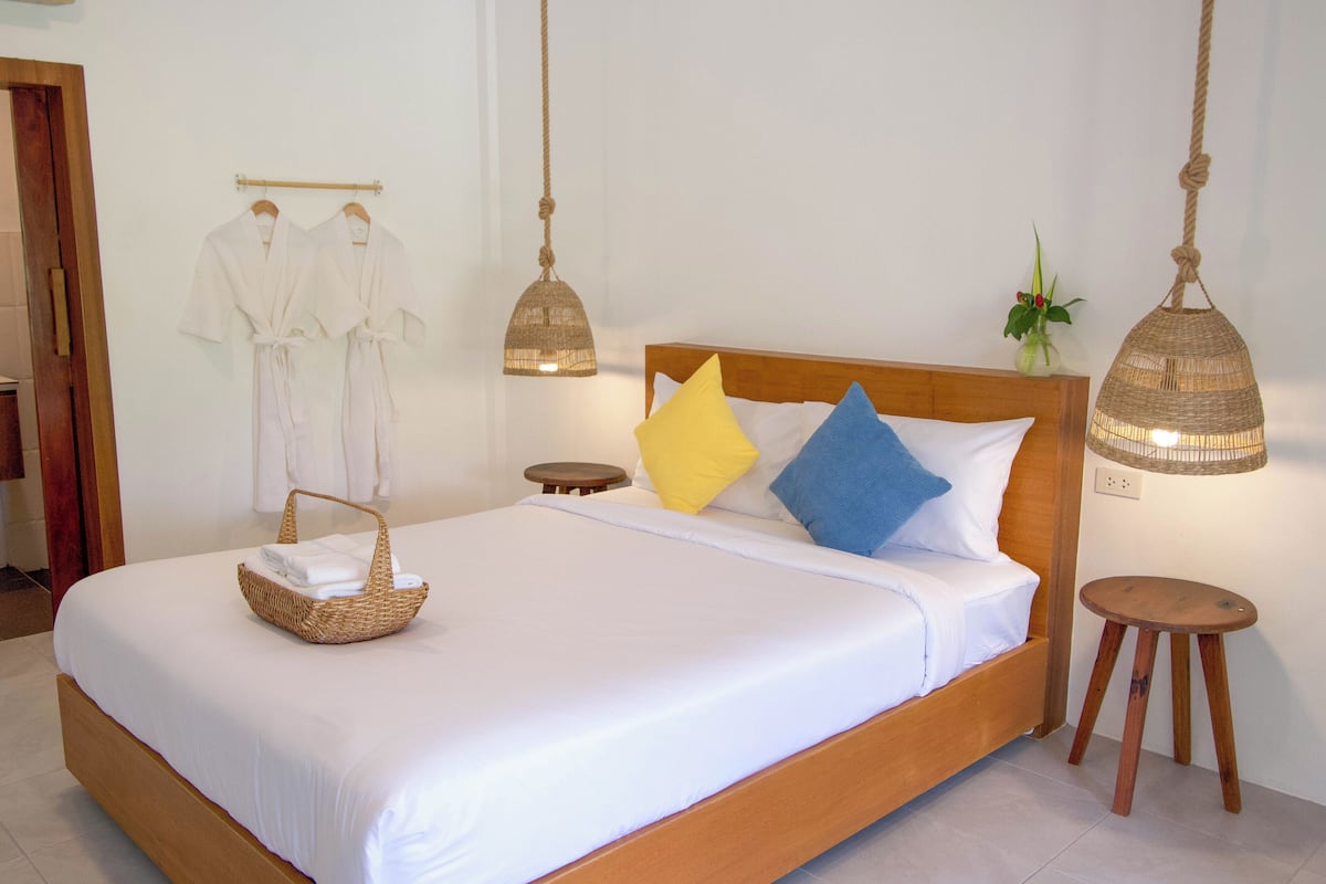 Kamar Double, pemandangan kebun | Tirai kedap cahaya dan Wi-Fi gratis
