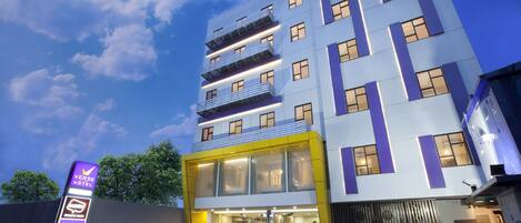 Façana frontal de l'allotjament