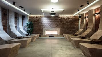 Sauna, steam room, Turkish bath, body treatments, facials, massages