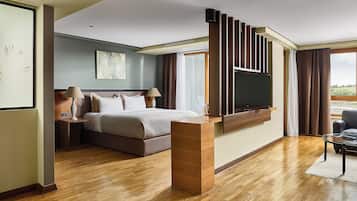 Ropa de cama de alta calidad y minibar