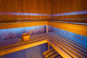 Sauna, bain à remous