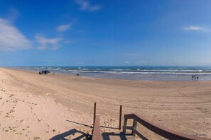 Vlak bij het strand