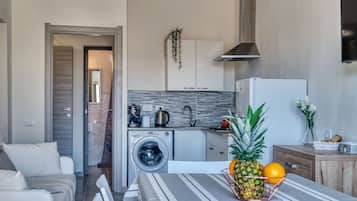 Apartment, 1 Bedroom | Private kitchen | Full-sized fridge, microwave, oven, stovetop