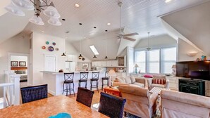 Family House, 3 Bedrooms | Living area - All Inn 3 Bedroom Holiday Home By Bald Head Island (Bald Head Island)