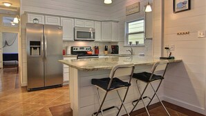 House, 3 Bedrooms | Private kitchen | Coffee/tea maker, fridge, microwave, oven - Sun Castle PB221 (Port Aransas)