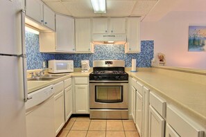 Fridge, microwave, coffee/tea maker