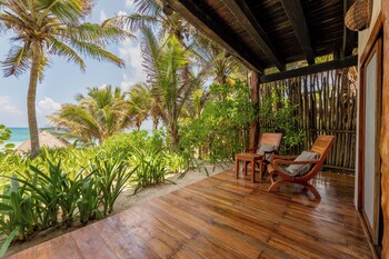 Beach Front Lower | Terrace/patio at Encantada Tulum
