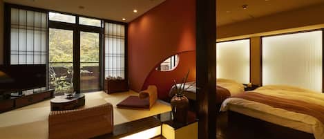 Suite - SAN-SUI-AN, Non-smoking | 1 bedroom, in-room safe, blackout drapes, iron/ironing board