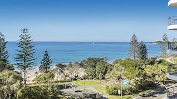 Enjoy breathtaking views of the ocean from your balcony.