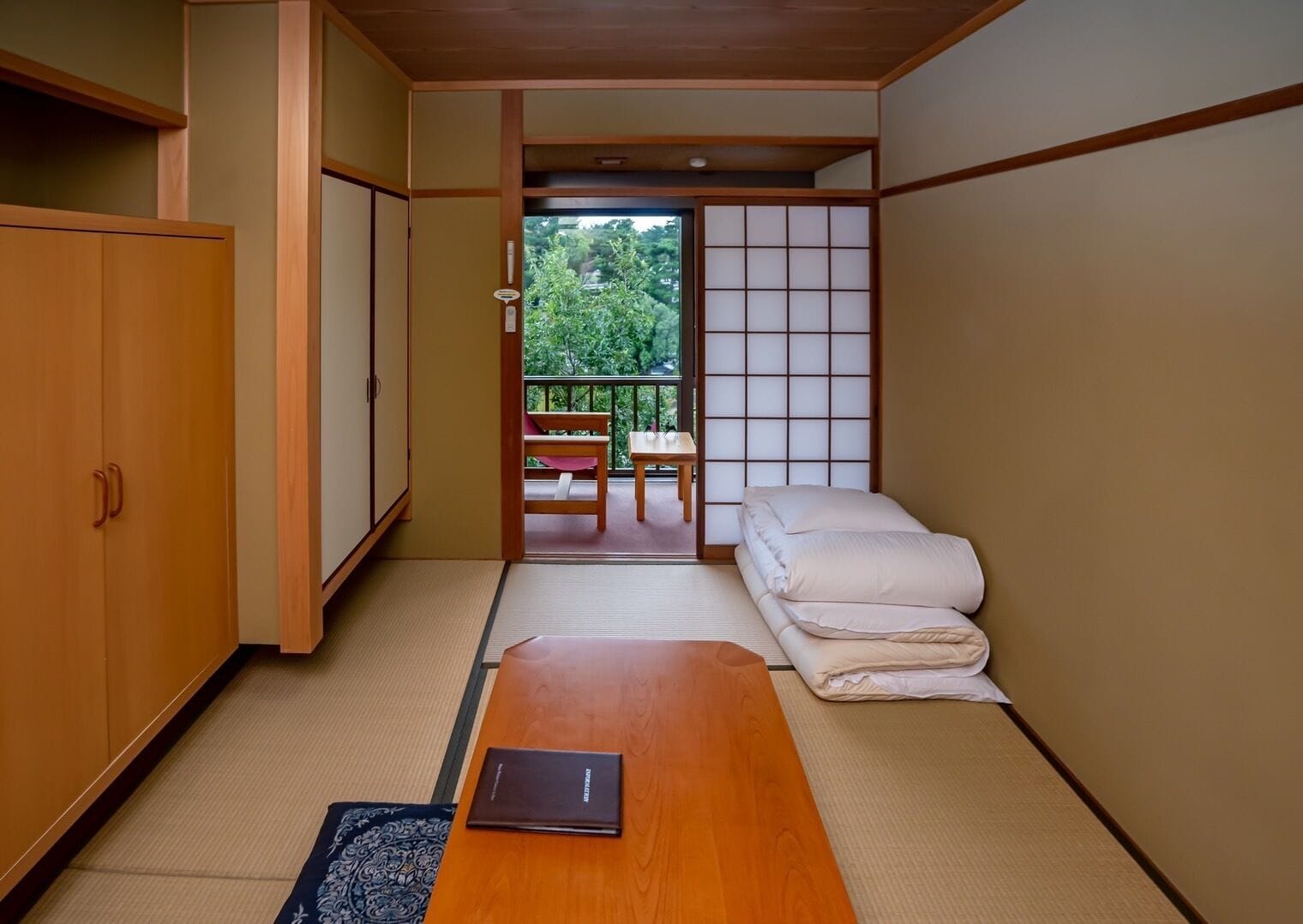 japanese style room for 3 people | in-room safe, individually furnished, blackout curtains
