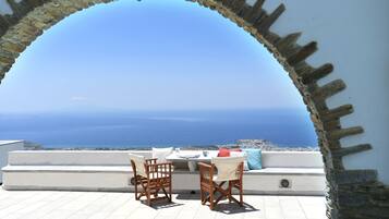 Villa, 2 Schlafzimmer (Tinos Sky View 2) | Ausblick vom Zimmer