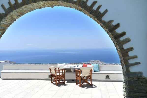 Villa, 2 Bedrooms (Tinos Sky View 2) | View from room - Tinos Sky View Villa (Tinos)