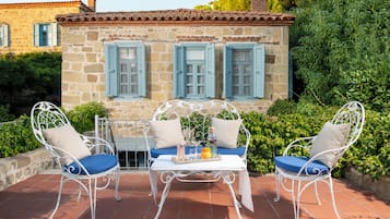 Villa Deluxe, 2 camere da letto, terrazzo, vista mare | Terrazza/patio