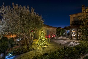 Front of property – evening/night