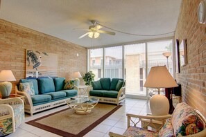 Condo, 1 Bedroom | Living area | DVD player