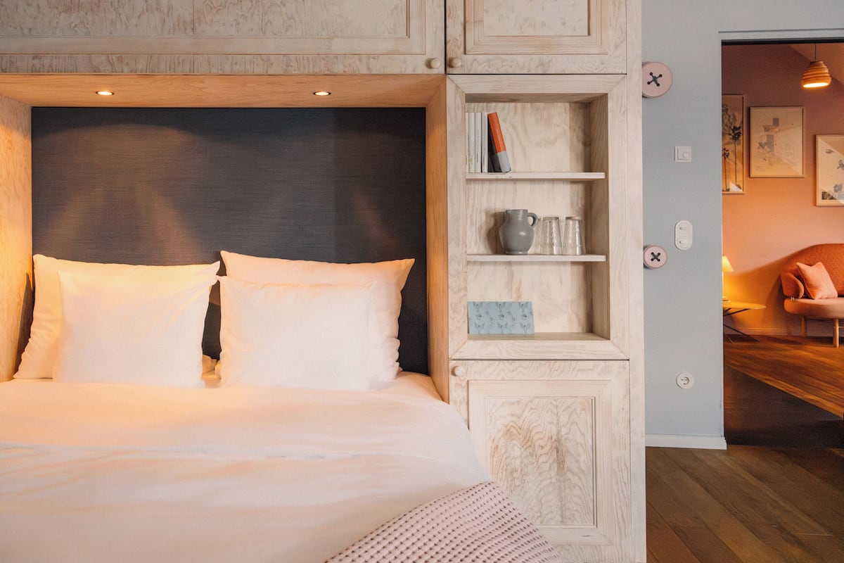 1 habitación y ropa de cama de alta calidad